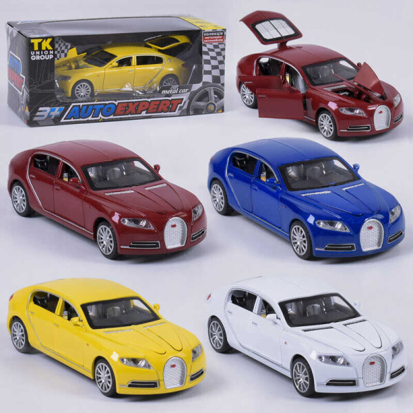 

Машина металлическая 19012 W (96/2) "Auto Expert", 4 цвета, инерция, свет, звук, открываются двери, в коробке