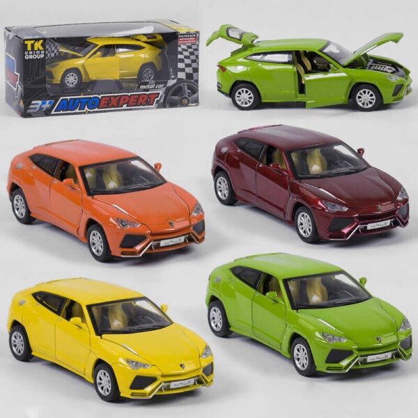 

Машина металлическая 72233 W (96/2) "Auto Expert", 4 цвета, инерция, свет, звук, открываются двери, в коробке