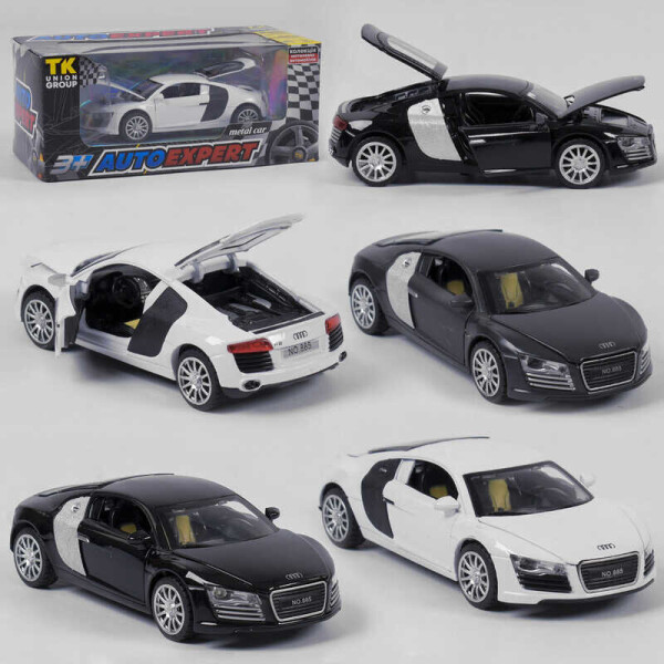

Машина металлическая 87003 W (96/2) "Auto Expert", 3 цвета, инерция, свет, звук, открываются двери, в коробке