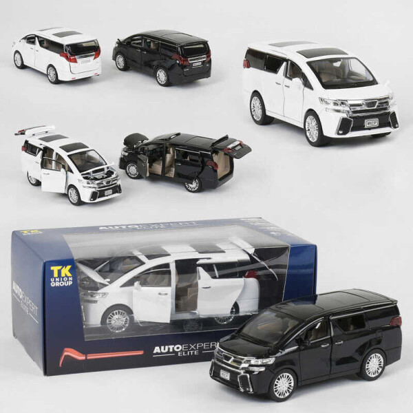 

Машина металлическая EL 1940 (36) "Auto Expert", 2 цвета, свет, звук, открываются двери, в коробке