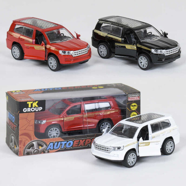

Машина металлопластик S 29040 (96/2) "Auto Expert", 3 цвета, инерция, открываются двери, в коробке