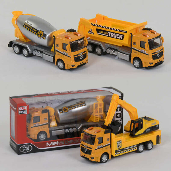 

Машина металлопластик SR 60101-1 L (96/2) 3 вида, инерция, звук, свет, в коробке