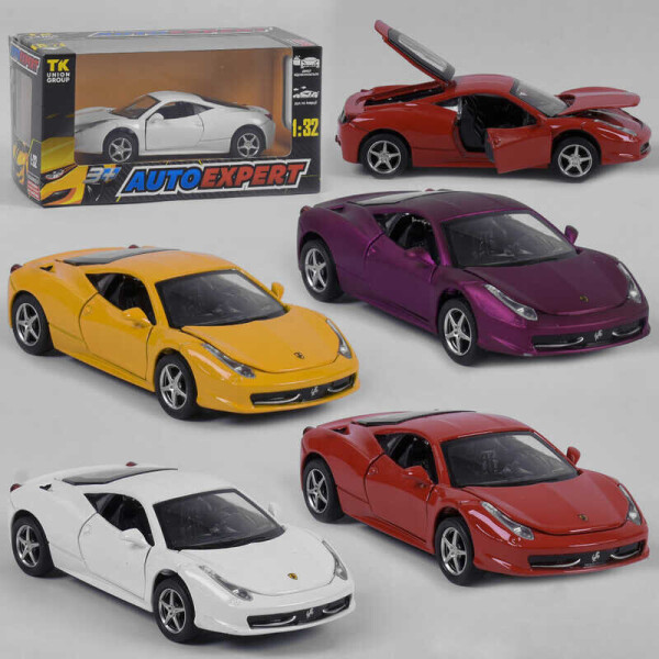 

Машина метталопластик LF - 27029 (72/2) "Auto Expert", 4 цвета, инерция, свет, звук, открываются двери, в коробке