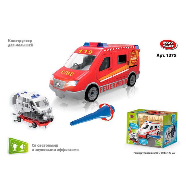 

Машина-конструктор 1375 (48) Play Smart, свет, звук, в коробке