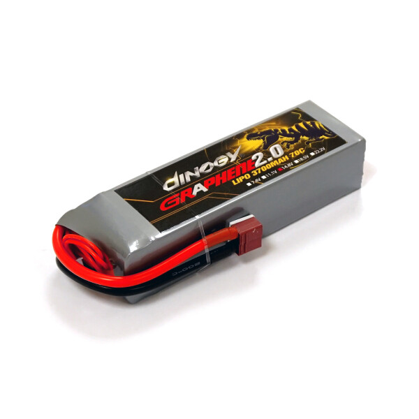 

Аккумулятор Dinogy G2.0 Li-Pol 3700mAh 14.8V 4S 70C T-Plug 150x45x30мм