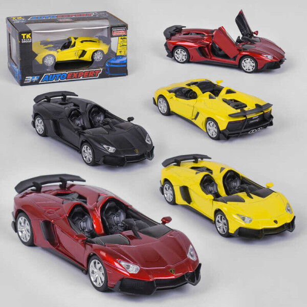 

Машинка 15001 (72) "AutoExpert" , 3 вида, инерция, свет, звук, открываются двери, в коробке