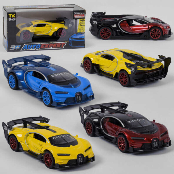 

Машинка 32232 (72) "Auto Expert", 3 цвета, инерция, свет, звук, открываются двери, в коробке