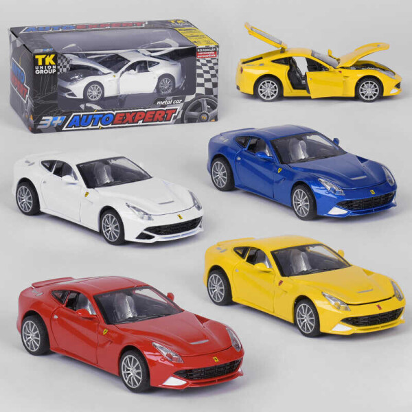 

Машинка 608 / 79655 W (96/2) "Auto Expert"4 цвета, инерция, свет, звук, открываются двери, в коробке