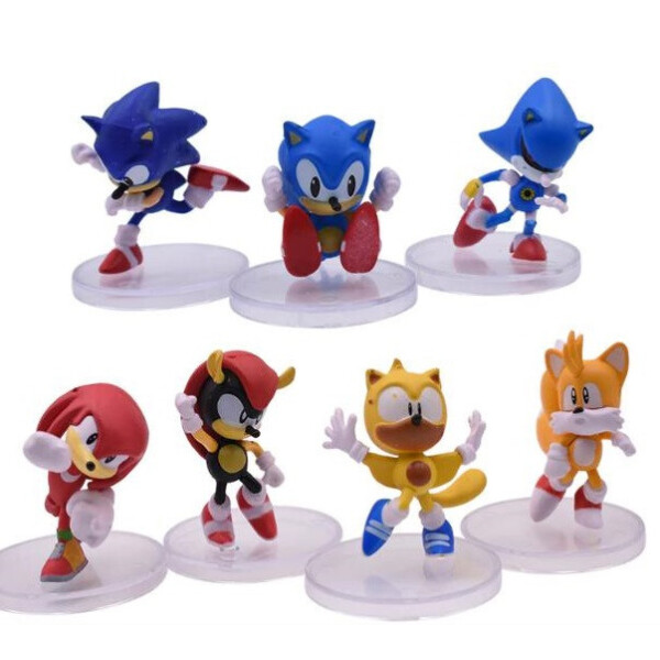 

Игровой набор Super Sonic супер соник 7 шт на подставке