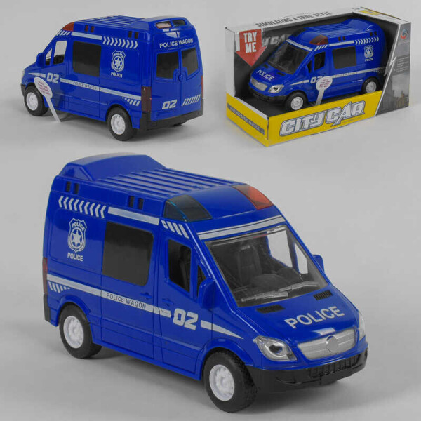 

Машинка QS 3004-3 "Полиция" (120/2) свет, звук, инерция, в коробке