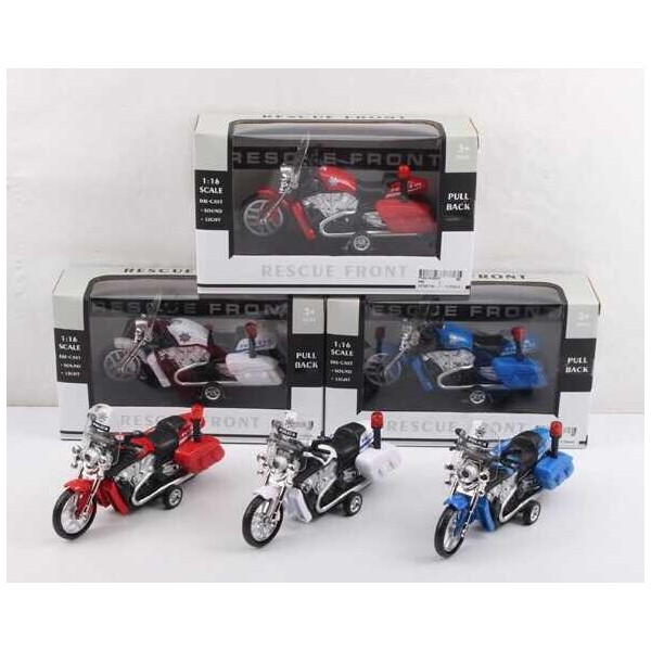 

Мотоцикл металлопластик 666 (96/2) 3 цвета, свет, звук, инерция, в коробке