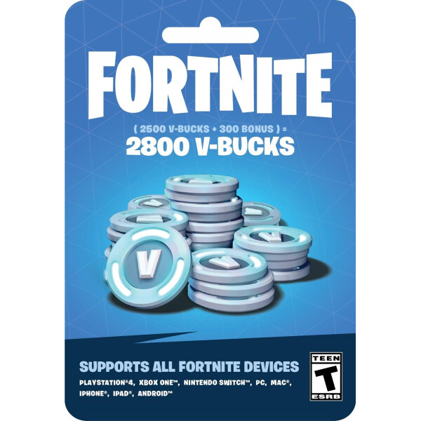 

Fortnite: 2800 В-баксов (2500 + 300 V-BUCKS) | Nintendo Switch