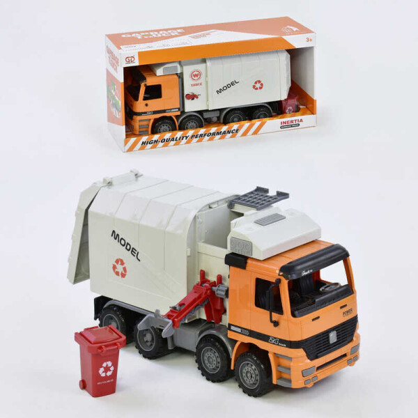 

Мусоровоз с боковой загрузкой мусора 9998-39 (12) кузов поднимается, задний борт открывается, инерция, в коробке