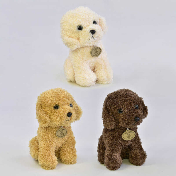 

Мягкая игрушка "Собачка" С 22783 (120) 3 цвета, 23см