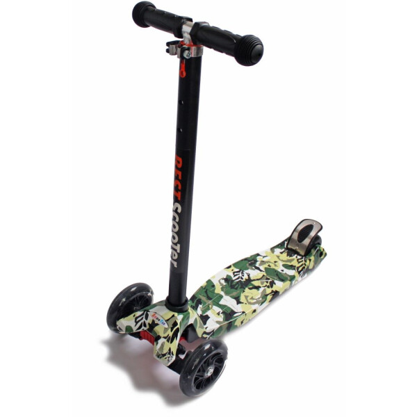

Детский самокат со светящиеся колёсами Scooter MAXI Military