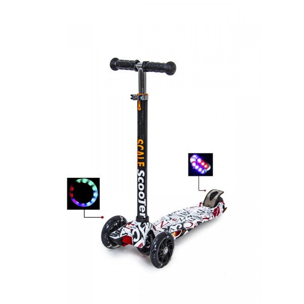 

Детский самокат со светящиеся колёсами Scooter MAXI ABC