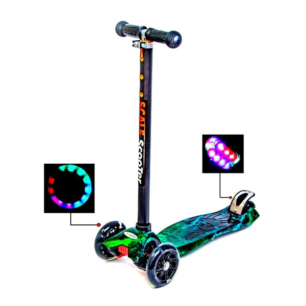 

Детский самокат со светящиеся колёсами Scooter MAXI H20
