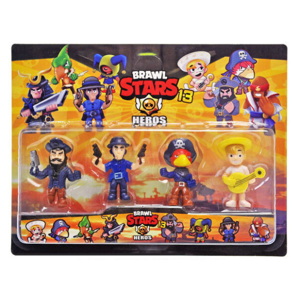 

Набор фигурок Brawl Stars на планшете 4шт, р.30*20,5см.
