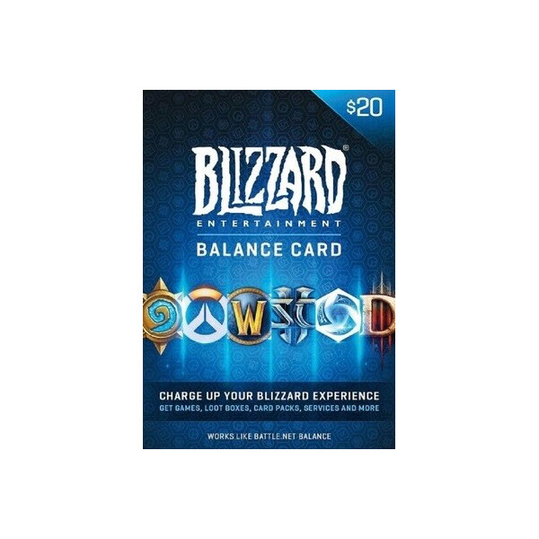 

Подарочная карта Близзард Blizzard Gift Card на сумму 20 usd, US-регион