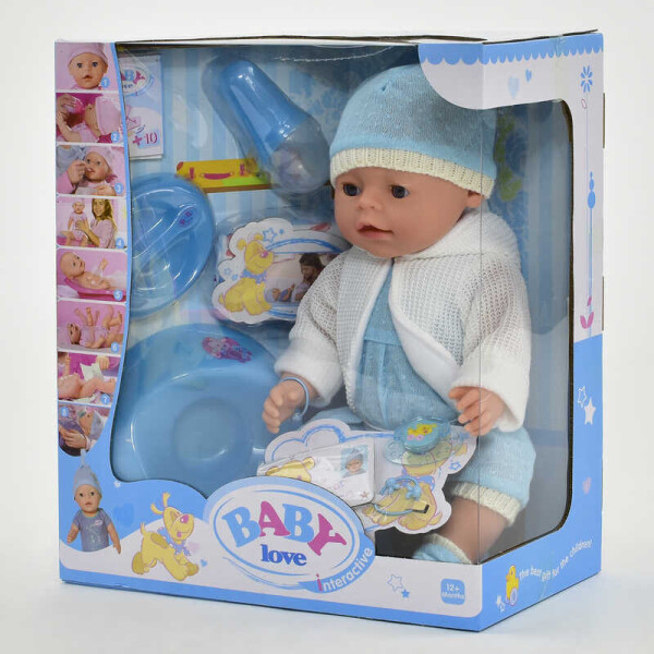 

Пупс функциональный BL 030 A (12) с аксессуарами, в коробке