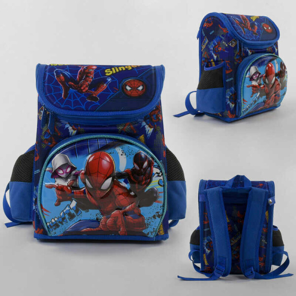 

Рюкзак школьный каркасный С 43559 (36) 3D принт, 1 отделение, 3 кармана, ортопедическая спинка, в пакете