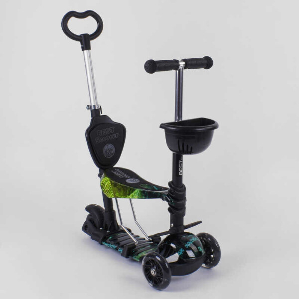 

Самокат 5в1 10999 (1) Best Scooter, АБСТРАКЦИЯ, PU колеса, ПОДСВЕТКА КОЛЕС, в коробке