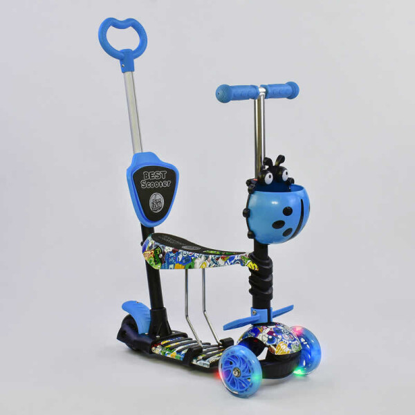 

Самокат 5в1 69750 (1) Best Scooter, АБСТРАКЦИЯ, PU колеса, ПОДСВЕТКА КОЛЕС, в коробке