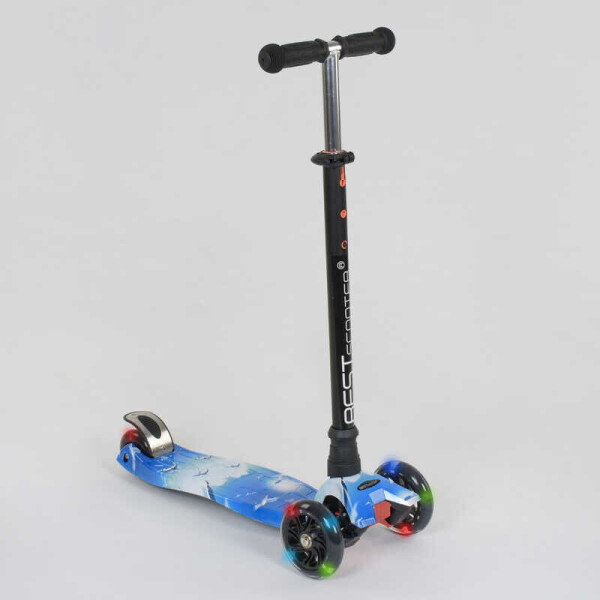 

Самокат А 24658 /779-1307 MAXI "Best Scooter" (1) пластмассовый, 4 колеса PU, СВЕТ, трубка руля алюминиевая, d=12см, в коробке