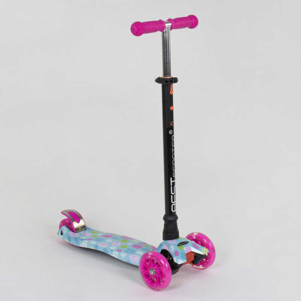 

Самокат А 25530 /779-1328 MAXI "Best Scooter" (1) пластмассовый, 4 колеса PU, СВЕТ, трубка руля алюминиевая, d=12см, в коробке