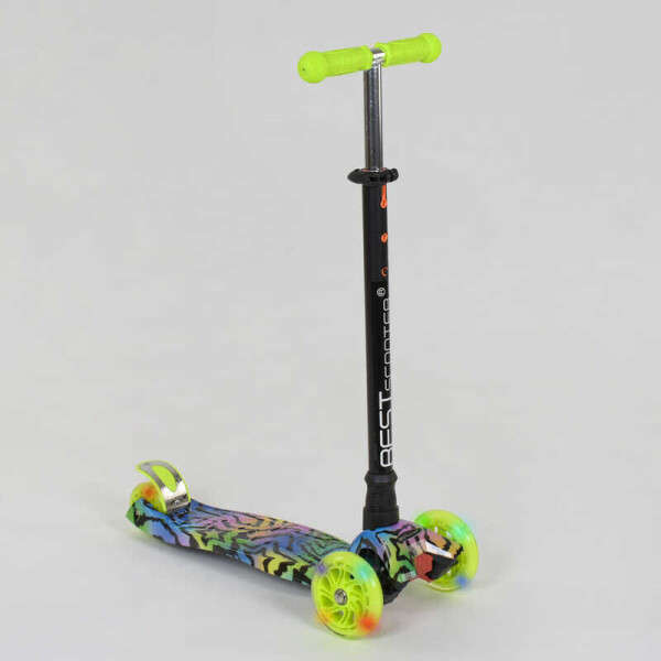 

Самокат А 25599 /779-1342 MAXI "Best Scooter" (1) пластмассовый, 4 колеса PU, СВЕТ, трубка руля алюминиевая, d=12см, в коробке