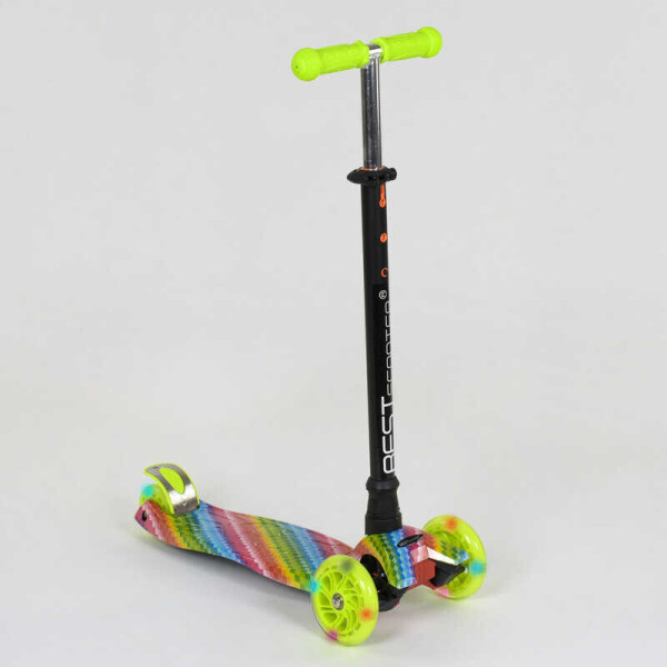 

Самокат А 25601 /779-1335 MAXI "Best Scooter" (1) пластмассовый, 4 колеса PU, СВЕТ, трубка руля алюминиевая, d=12см, в коробке