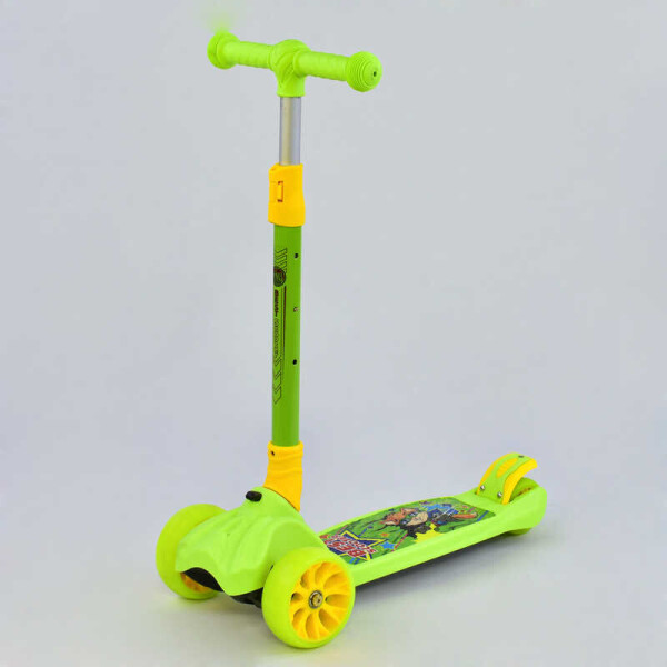 

Самокат трехколесный F - 11220 (1) Best Scooter, MAXI, САЛАТОВЫЙ, колёса PU со светом, передние d=12см, задние d=8см, СКЛАДНОЙ РУЛЬ