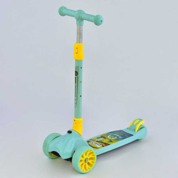 

Самокат трехколесный F - 17880 (1) Best Scooter, MAXI, БИРЮЗОВЫЙ, колёса PU со светом, передние d=12см, задние d=8см, СКЛАДНОЙ РУЛЬ