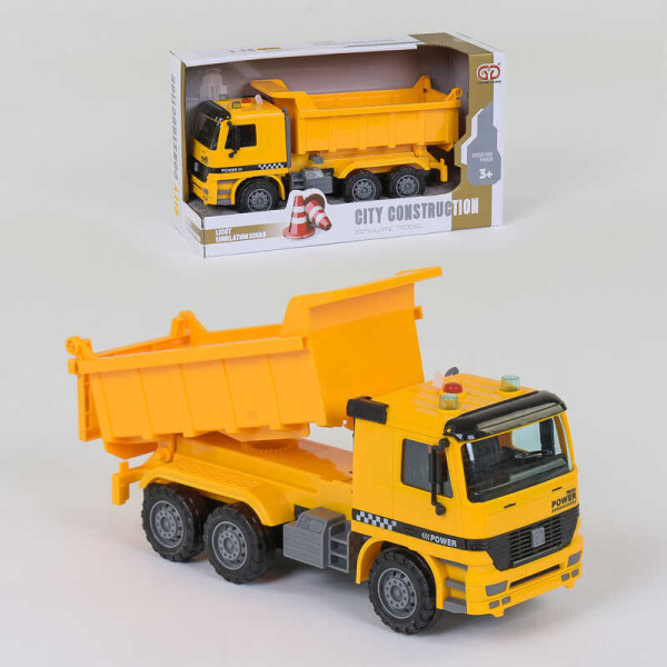 

Самосвал 899-9 В (24/2) инерция, свет, звук, в коробке