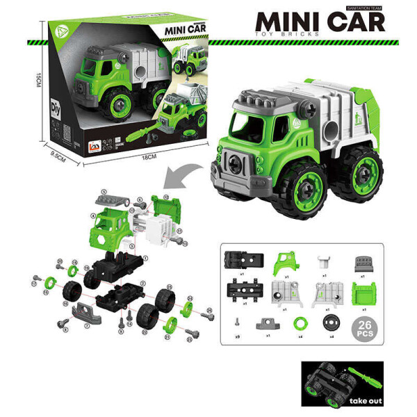 

Спецтехика-конструктор LM 9041 (72/2) с отверткой, в коробке