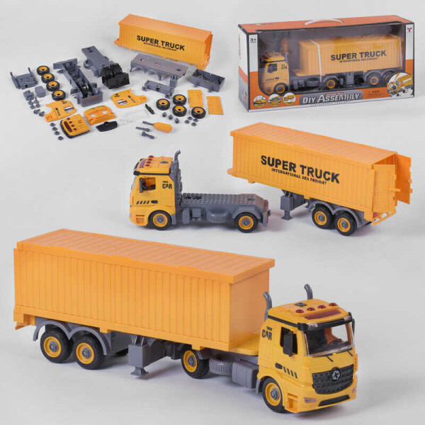 

Трейлер YW 9086 A (12) конструктор, свет, звук, в коробке