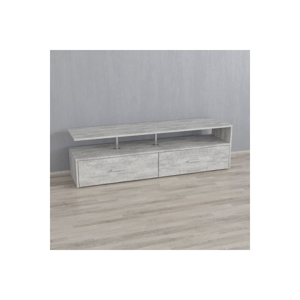 

Тумбочка под ТВ Forte Adela Ш 1400 / В 416 / Г 350 Бетон
