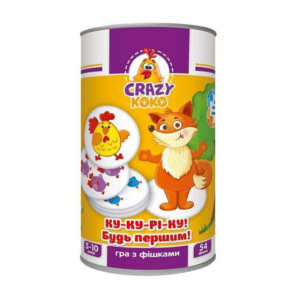 

Игра в тубусе "Кукареку" - VT 8020-08/укр/(20) "Vladi Toys"