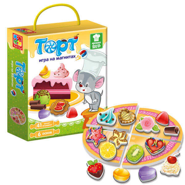 

Игра магнитная "Торт" VT 3004-07 рус. (14) "Vladi Toys"