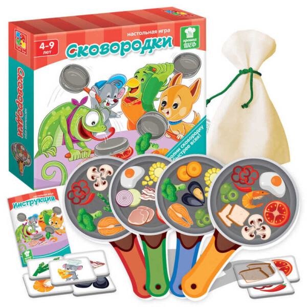

Игра на скорость "Cковородки" - VT 2309-09/рус/ (7) "Vladi Toys"