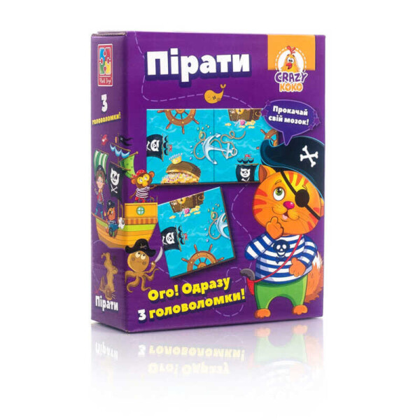 

Игра настольная "Crazy Koko" Головоломки. Питраты -/укр/VT 8055-11 (12) "Vladi Toys"