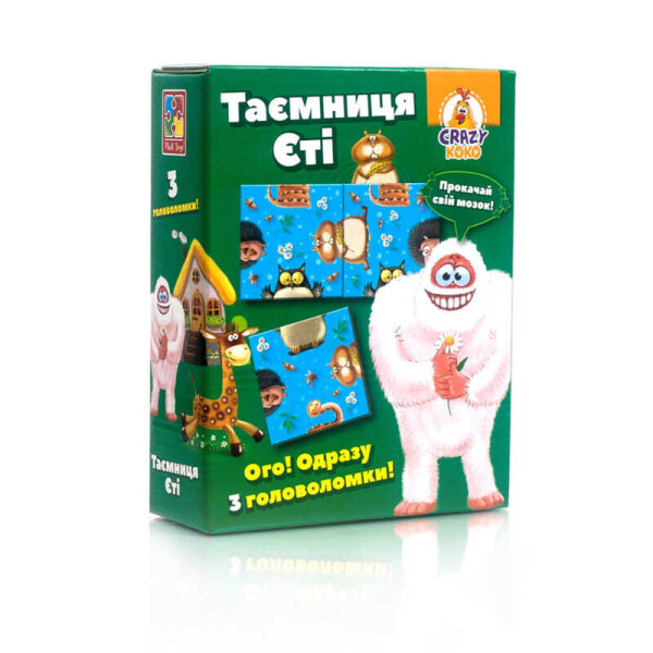 

Игра настольная "Crazy Koko" Головоломки. Тайна Йети -/укр/VT 8055-12 (12) "Vladi Toys"