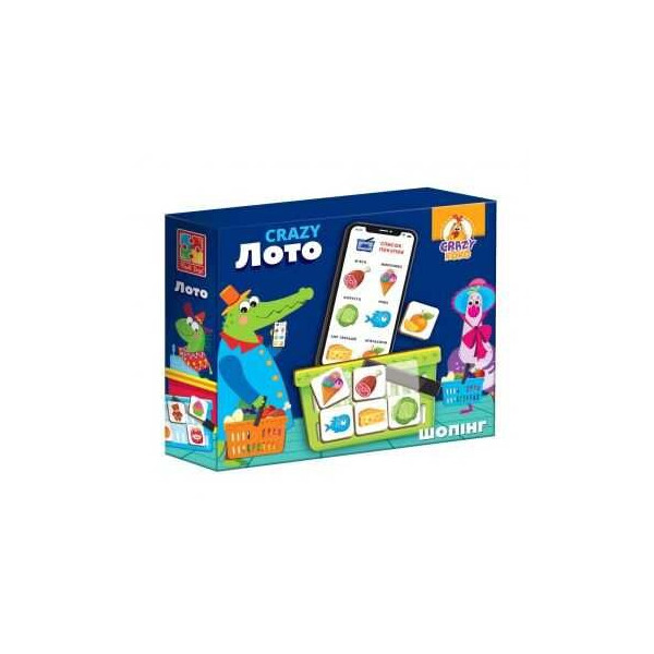 

Игра настольная "Crazy Лото" Шопинг -/рус/VT 8055-03 (12) "Vladi Toys"