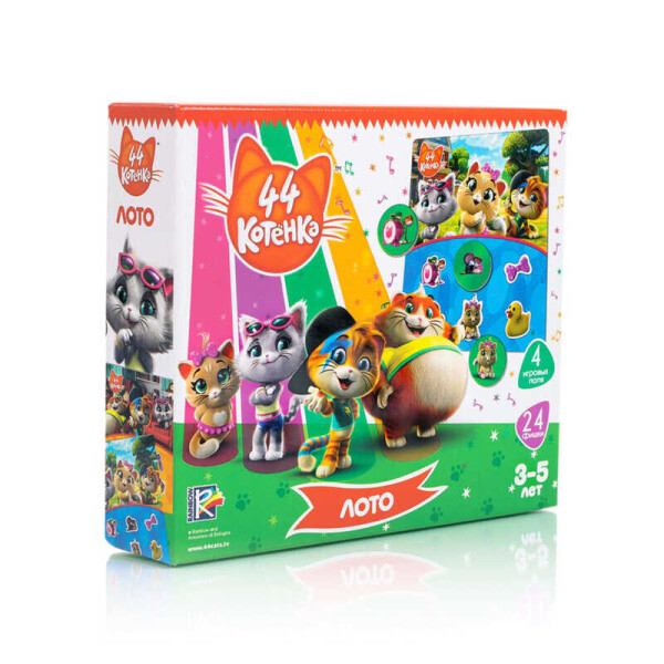 

Игра настольная "Лото 44 Кота" -/рус/VT 8055-05 (12) "Vladi Toys"
