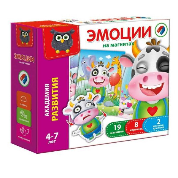 

Игра настольная магнитная "Эмоции" (рус) VT 5422-01 (12) "Vladi Toys"