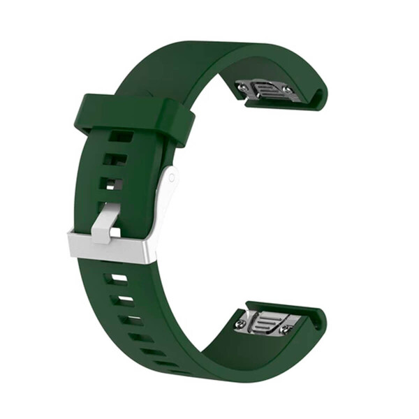 

Силиконовый ремешок для GARMIN QuickFit 20 Smooth Silicone Band Dark Green
