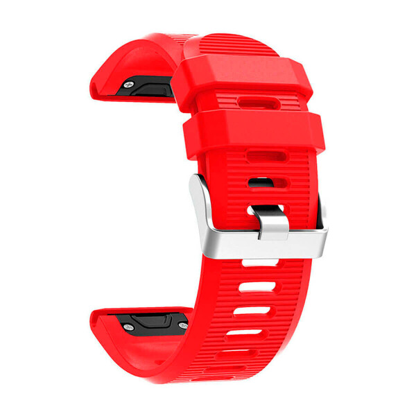 

Силиконовый ремешок для GARMIN QuickFit 26 Srtiped Silicone Band Red