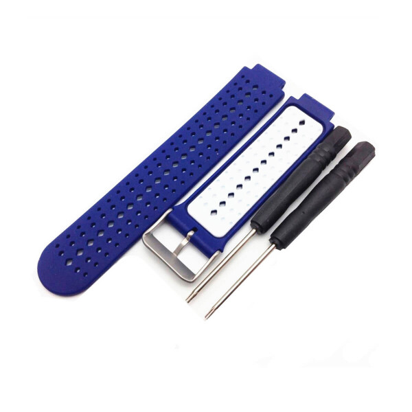 

Силиконовый ремешок для GARMIN Universal 16 2Colors Silicone Band Blue/White