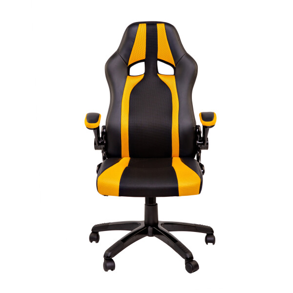 

Ортопедическое компьютерное кресло Seaton Stone black-yellow