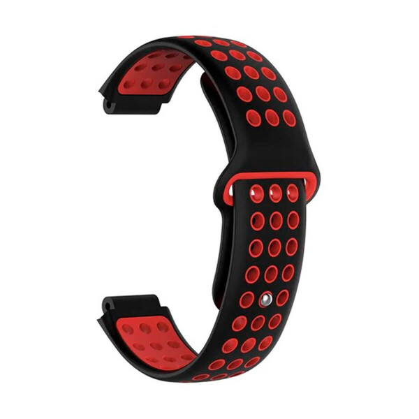 

Силиконовый ремешок для GARMIN Universal 16 Nike-style Silicone Band Black/Red